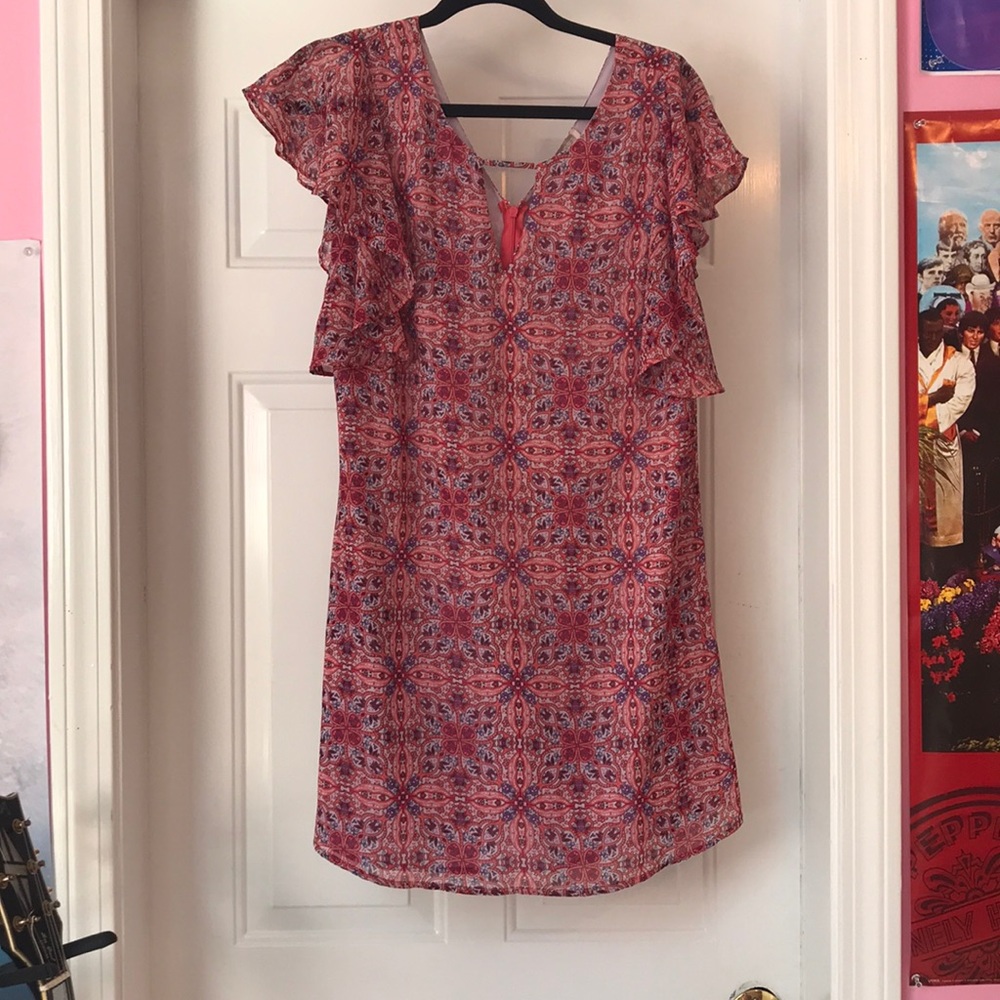 pink beautiful flowy dress